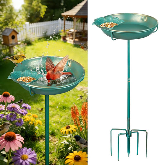 Metal Bird Bath for Outside