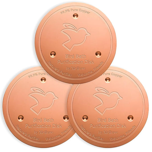 3 Pack Bird Bath Copper Disk